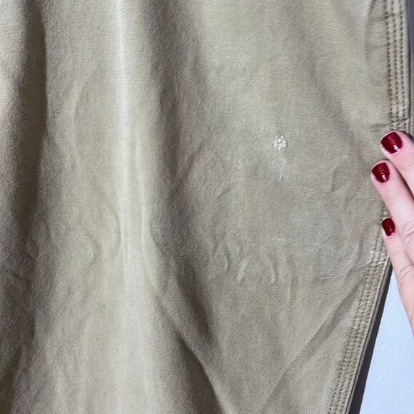 Carhartt Tan Brown Relaxed Fit Carpenter Utility Work Men's Pants 44 x 30 - Picture 3 of 9